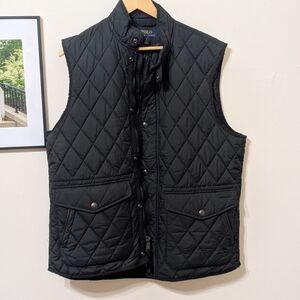 Polo by Ralph Lauren Black Quilted Men's Vest